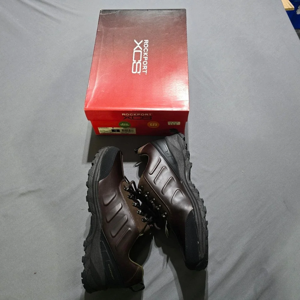 Rockport Thunderwatch Hiking Shoes Mens 13 Brown Waterproof Vibram APM30364